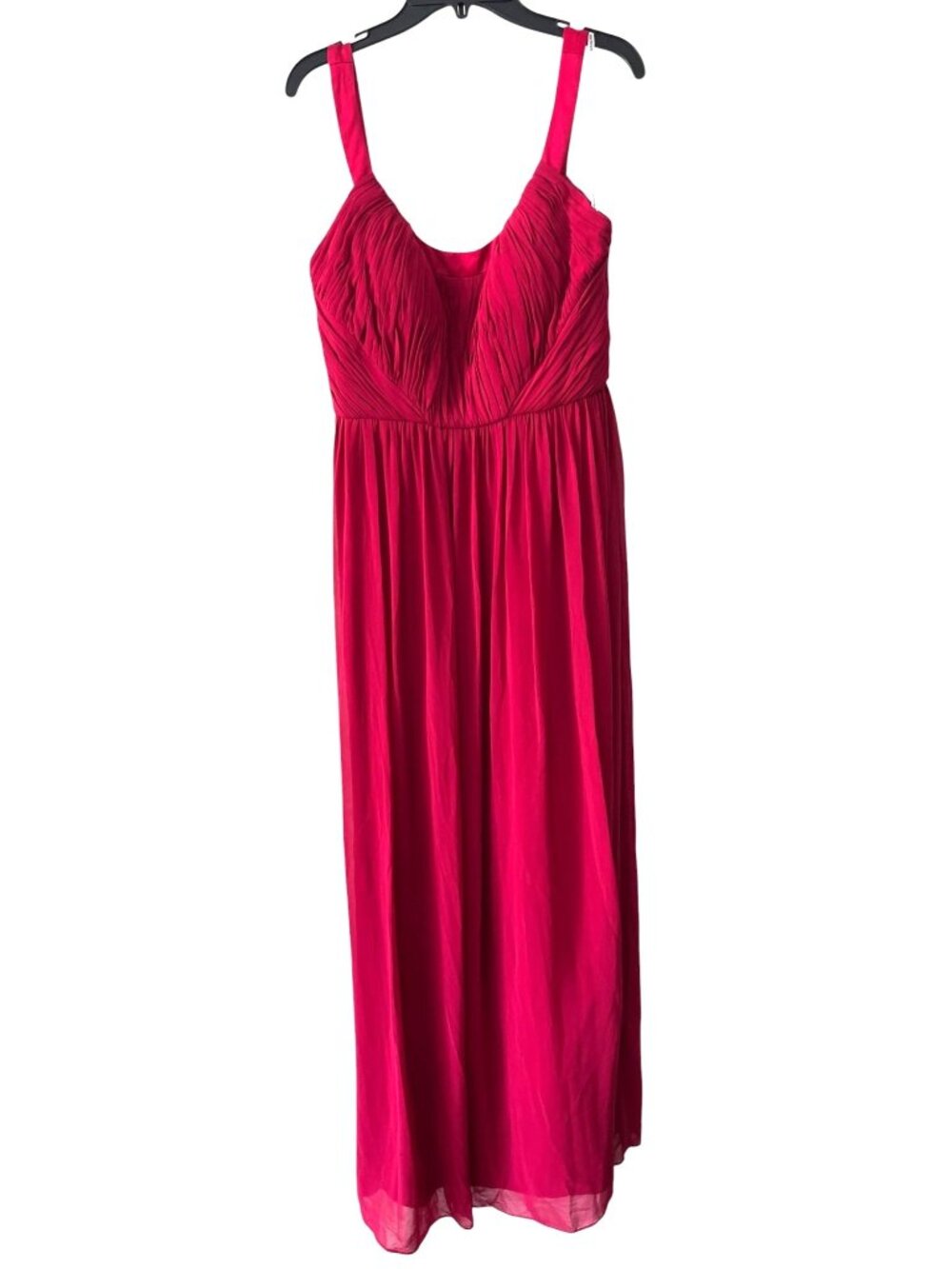 Donna Morgan Red Sleeveless Ruched Bodice Maxi Dress Size 6